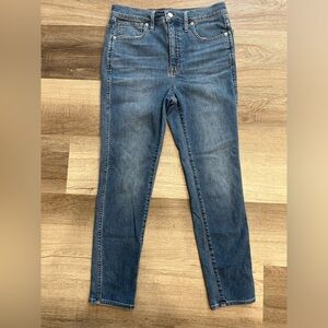 Madewell 10” High-Rise Skinny Crop Jeans - Size 27 - Mid Wash